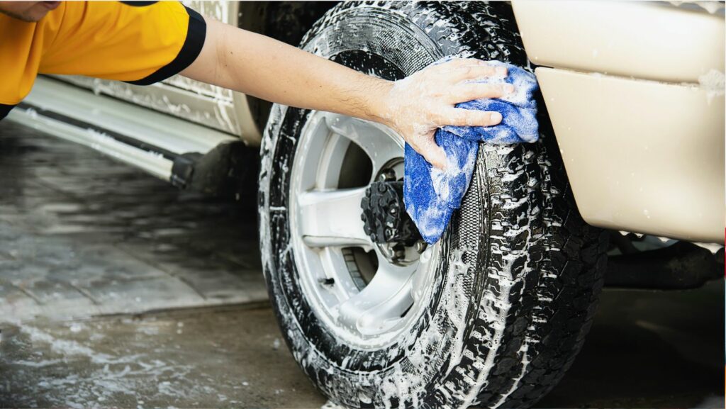 car wheel cleaner